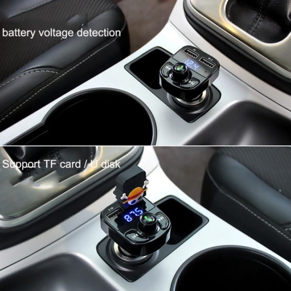 HY82 Auto MP3 Bluetooth-ontvanger Dubbele USB-autolader, HY82 Fast Charge Version