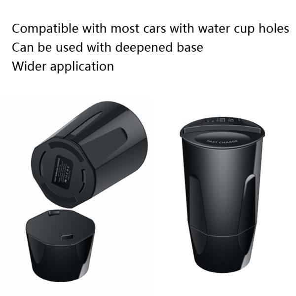 Car Cup 4 in 1 draadloze oplader Ondersteuning 15W / 10W / 7.5W / 5W draadloos opladen, X13