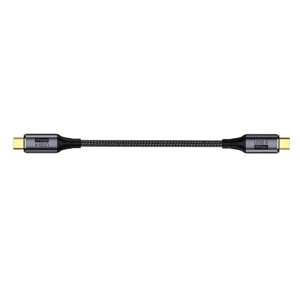 PD 100W Type-C naar Type-C snelladende nylon gevlochten kabel, 0.3 m, 0.5 m, 0.8 m, 1 m, 1.2 m