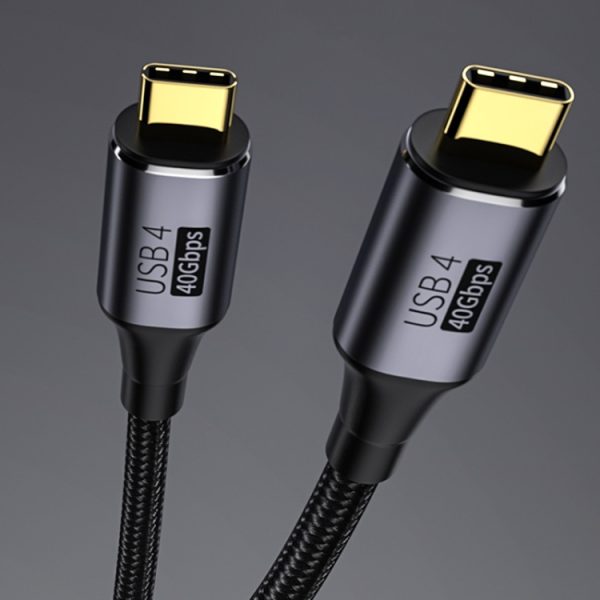 PD 100W Type-C naar Type-C snelladende nylon gevlochten kabel, 0.3 m, 0.5 m, 0.8 m, 1 m, 1.2 m