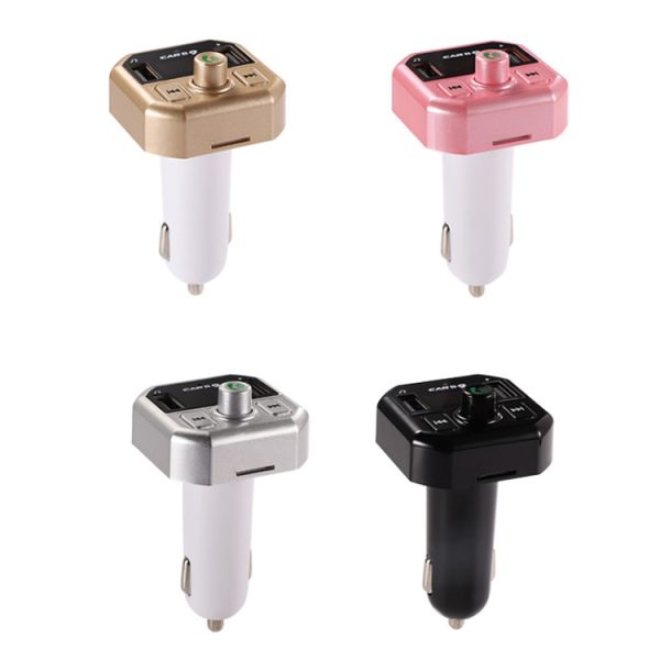 B9 Smart Digital Display Dubbele USB Bluetooth-autolader met handsfree belfunctie