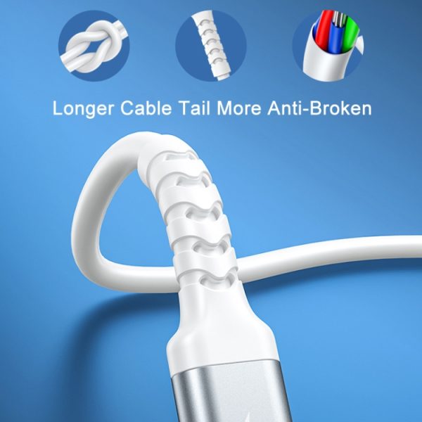REMAX RC-C008 2.4A TPE zachte anti-breuk datakabel, lengte 1m, USB To Micro USB, USB To 8 Pin, USB To  USB-C/Type-C
