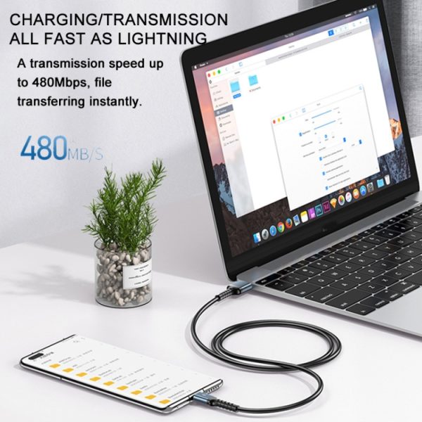 REMAX RC-C008 2.4A TPE zachte anti-breuk datakabel, lengte 1m, USB To Micro USB, USB To 8 Pin, USB To  USB-C/Type-C