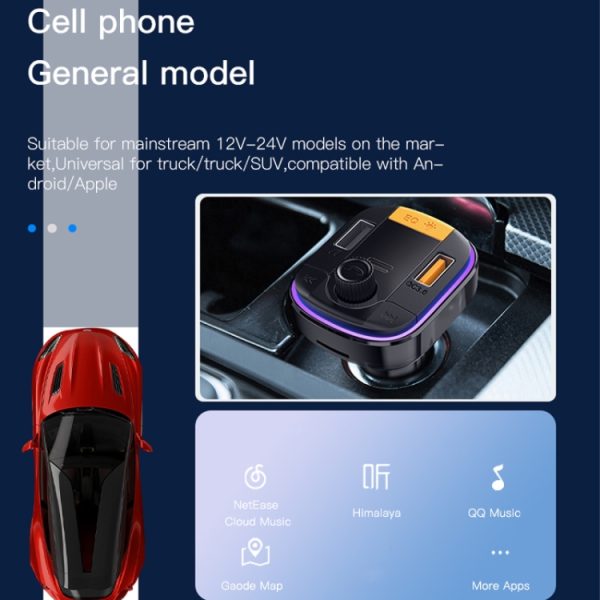 Yesido Y45 Auto PD Oplader Sigarettenaansteker QC Auto Opladen USB Bluetooth Digitale Display FM, Y45