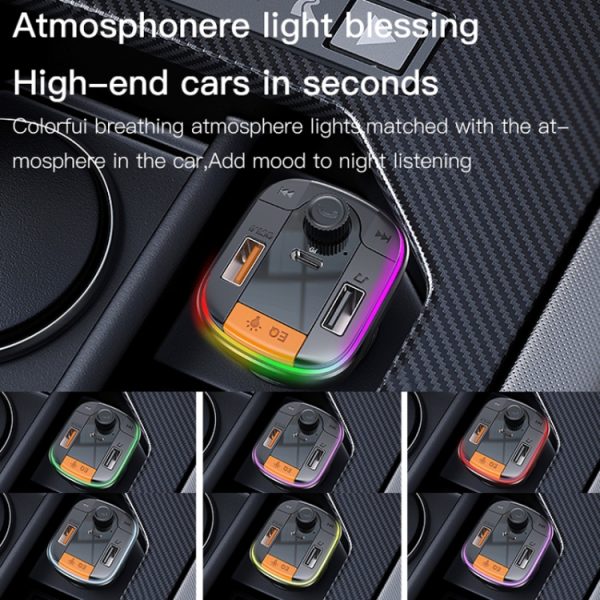Yesido Y45 Auto PD Oplader Sigarettenaansteker QC Auto Opladen USB Bluetooth Digitale Display FM, Y45