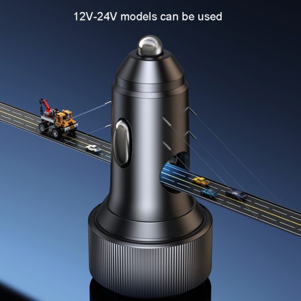 Yesido Y50 auto USB3.0 snellader 30W aluminiumlegering PD snel opladen, Y50