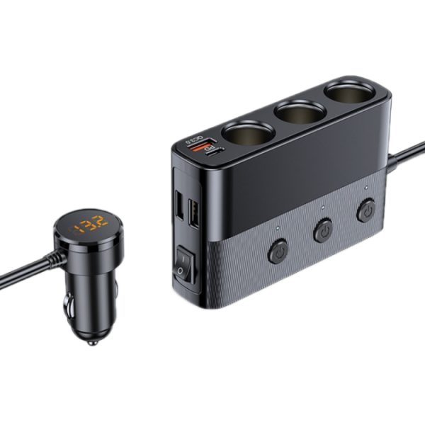 Auto Sigarettenaansteker USB3.0/PD Interface 128W Autolader