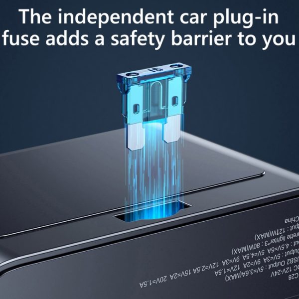 Auto Sigarettenaansteker USB3.0/PD Interface 128W Autolader