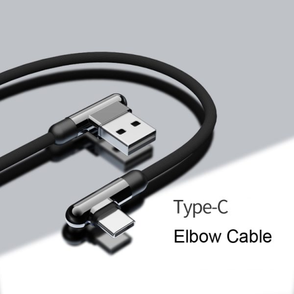 ROMOSS CB30B Type-C / USB-C Android Data Kabel Mobiele Telefoon Elleboog Snelle Oplaadlijn, CB30B 0.2m, CB30B 1.2m