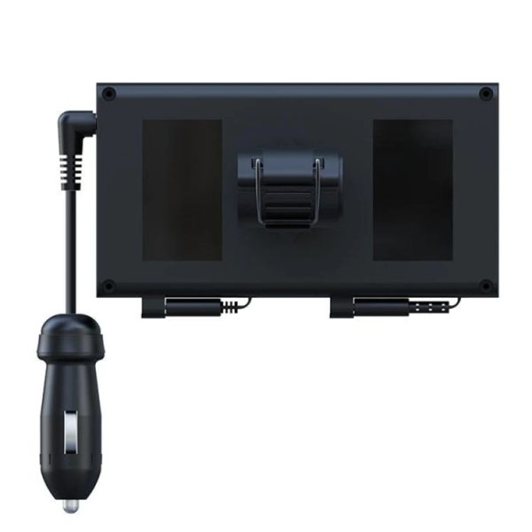 Sigarettenaansteker in de auto, achterbank, intrekbare oplader met dubbele draad, Car Charger