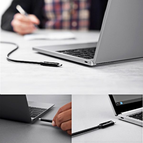 1 m USB-C / Type-C naar USB 3.1 Type-C data- en oplaadveer spiraalkabel, 1 m USB-C / Type-C naar USB 3.1 Type-C data- en oplaadkabel met spiraalveer