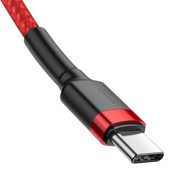 Baseus CATKLF-H09 Cafule-serie USB-C / Type-C PD 2.0 60W Flash-oplaadkabel, kabellengte: 2m