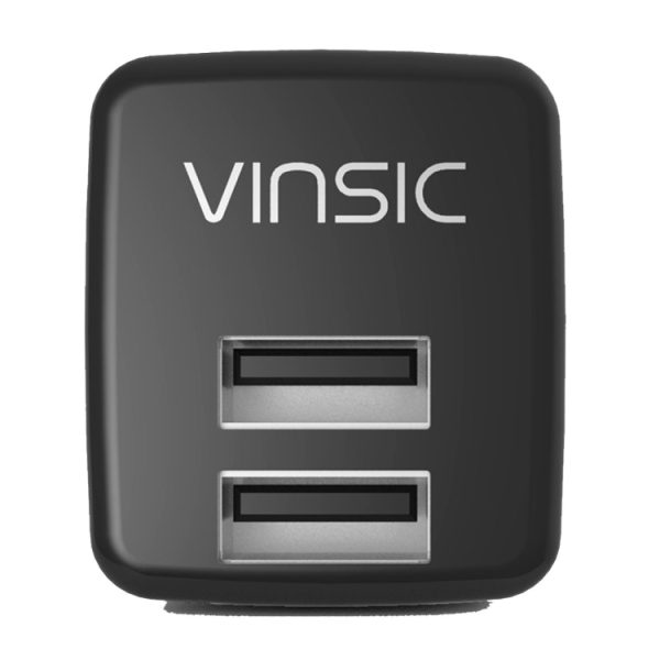 Vinsic 12W 5V 2.4A Uitgang Dubbele USB-wandoplader USB-opladeradapter, Vinsic 12W 5V 2.4A uitgang dubbele USB-wandoplader USB-opladeradapter