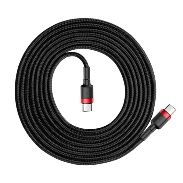 Baseus CATKLF-H09 Cafule-serie USB-C / Type-C PD 2.0 60W Flash-oplaadkabel, kabellengte: 2m