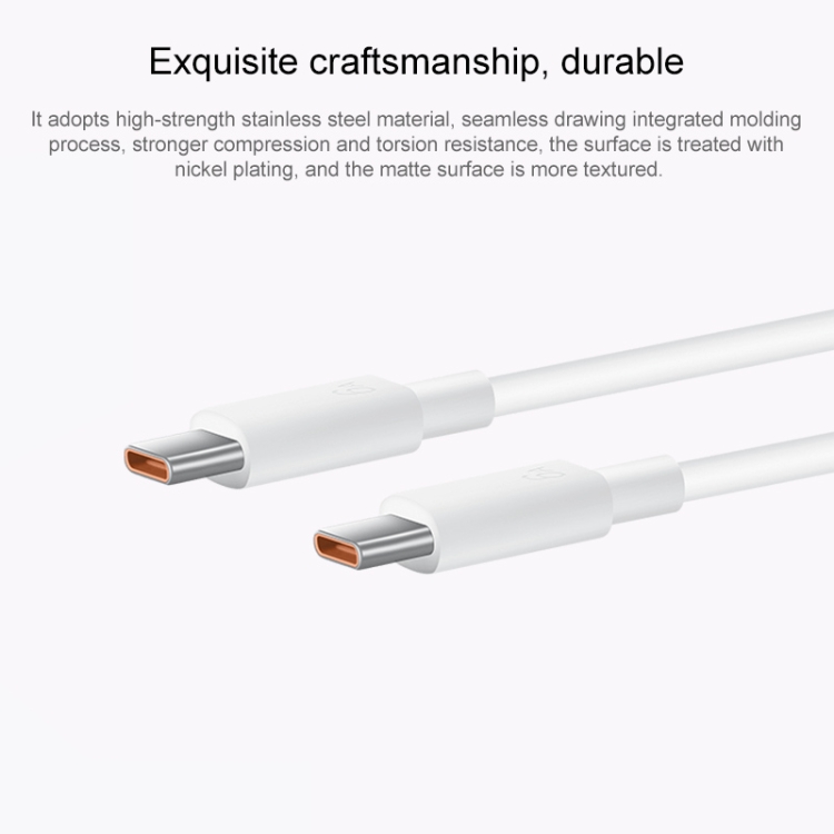 Originele Huawei CC800 6A Type-C / USB-C naar Type-C / USB-C oplaaddatakabel, lengte: 1,8 m