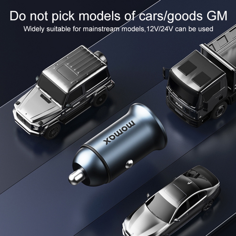 MOMAX UC18 30W dubbele poort QC3.0 snellader voor in de auto