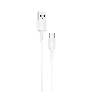 WK WDC-136 USB naar Type-C / USB-C 3A snellaaddatakabel, USB to Type-C(White)