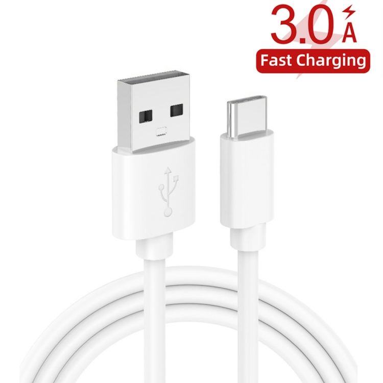 F002C QC3.0 USB + USB 2.0 led digitaal display snellader met USB naar type-C datakabel, UK-stekker, UK Plug + Type-C Cable